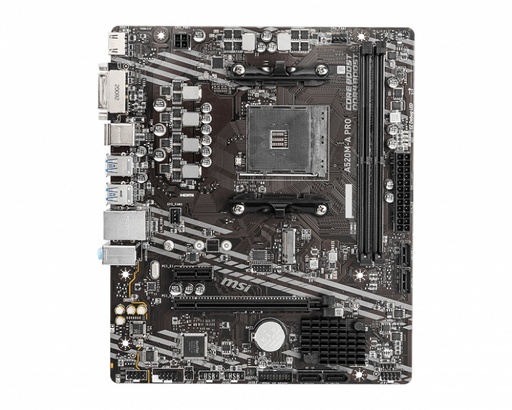 MB MSI A520M A PRO AM4 DDR4 MICRO ATX HDMI IDVI A520M-A PRO 1 AÑO DE GARANTIA