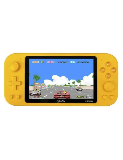 [0785249544033] CONSOLA PORTATIL GAME PLAYER AION X20 PRO MAX AMARILLO 14000 JUEGOS 3D PUERTO MICROSD EXP MINI HDMI 3M DE GARANTIA