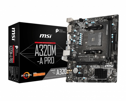 MB MSI A320M-A PRO RYZEN GEN 1-3 DDR4 32GB M-ATX 911-7C51-008 11M DE GARANTIA
