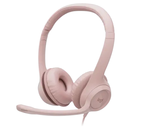 [097855181954] DIADEMA LOGITECH H390 STEREO ROSA USB 981-001280 11M DE GARANTIA