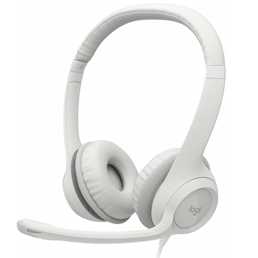 [097855181978] DIADEMA LOGITECH H390 STEREO BLANCA USB 981-001285 11M DE GARANTIA