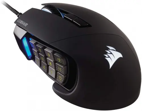 [840006616221] MOUSE CORSAIR GAMING SCIMITAR RGB ELITE 17 BOTONES PROGRAMBLES 18000DPI NEGRO CH-9304211-NA 12M DE GARANTIA