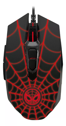 [798302231450] DESCONTINUADO MOUSE XTECH MARVEL GAMING SPIDER-MAN OPTICO 7 BOTONES NEGRO XTM-M520SM 3M DE GARANTIA