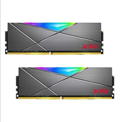 [4711085944252] RAM ADATA D50 GRIZZLY DDR4 16GB 3200 NEGRO RGB AX4U320016G16A-SB50GZ 11M DE GARANTIA