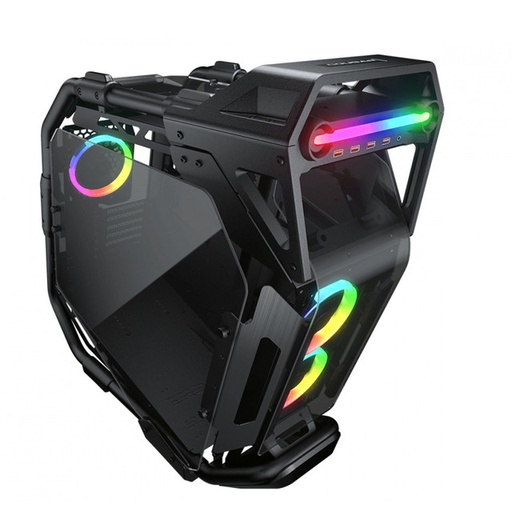 [192554005256] GABINETE COUGAR CRATUS NEGRO RGB EATX S/FUENTE CRISTAL 385LMS0.0001 1M DE GARANTIA