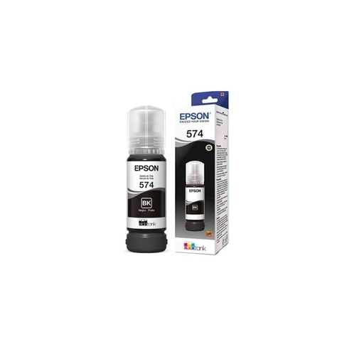 [010343973602] TINTA EPSON T574 NEGRA 70ML MULTIFUNCIONAL ECOTANK FOTOGRAFICO L8050 T574120-AL SIN GARANTIA