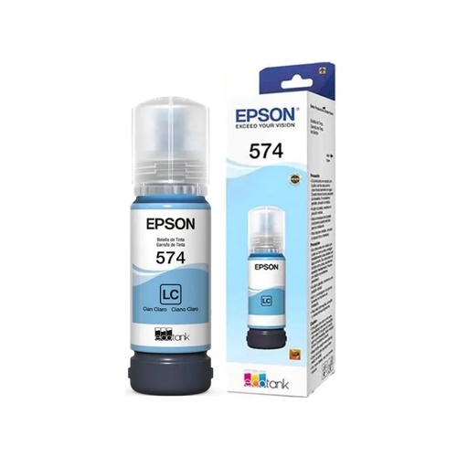 [010343973640] TINTA EPSON T574 CYAN LIGHT COM/L8050 ECOTANK FOTOGRAFICO T574520-AL 70ML SIN GARANTIA