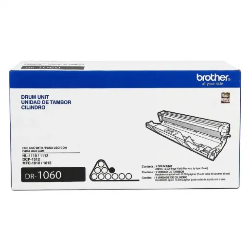 [012502635659] TAMBOR BROTHER DR-1060 NEGRO VERDE 10000 PAGINAS HL-1112 DPC-1617NW GARANTIA CON EL FABRICANTE