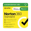 LICENCIA ANTIVIRUS NORTON 360 STANDARD PERSONAL 1 DISPOSITIVOS 21414734 SIN GARANTIA