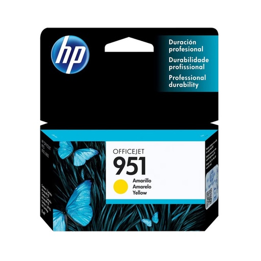 [886111609833] CARTUCHO HP 951 AMARILLO CN052AL PARA PARA OFFICEJET PRO SIN GARANTIA