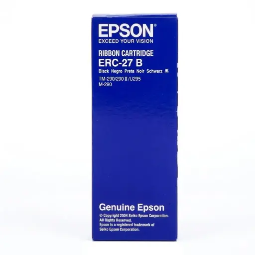 [0010343812598] CINTA EPSON ERC-27B NEGRA PARA TM-290 M290 TM290 TM290II TM295 SIN GARANTIA