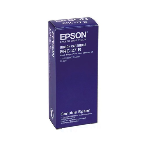 [0010343812598] CINTA EPSON ERC-27B NEGRA PARA TM-290, M290, TM290, TM290II, TM295 SIN GARANTIA