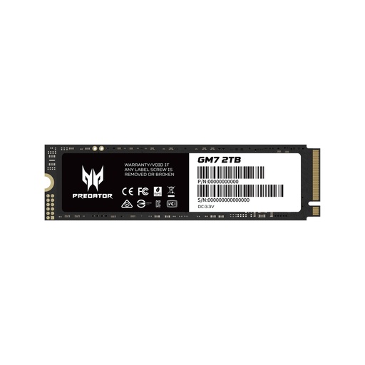 [887184017457] SSD PREDATOR ACER GM7 2TB M.2 PCIE4.0 BL.9BWWR.119 11M DE GARANTIA