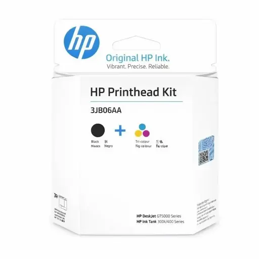 [193808292804] KIT CABEZAL DE IMPRESION HP NEGRO/TRICOLOR 3YP86AL PARA GT5810 GT5820 INK TANK 100 Y 200 SMART TANK 300 Y 400 SIN GARANTIA