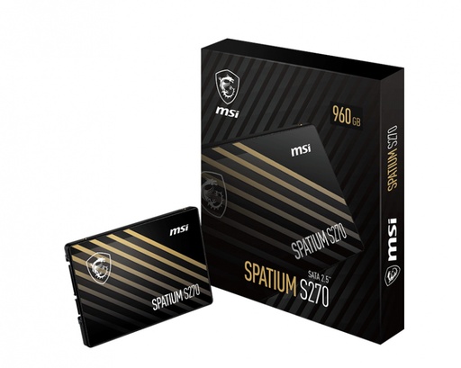 [824142297742] SSD MSI SPATIUM S270 960GB SATAIII 3D SPATIUM S270 SATA 2.5 960GB 11M DE GARANTIA
