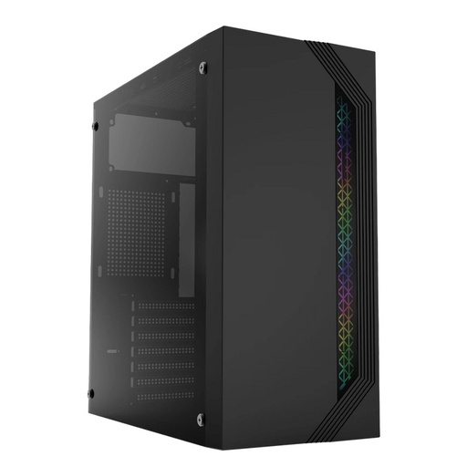 [7506215935692] GABINETE ACTECK VIKEN GM434 RGB NEGRO ATX 500W AC-935692 3M DE GARANTIA (FUENTE)