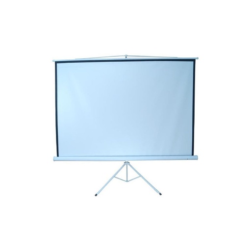 [010343880542] PANTALLA DE PROYECCION MULTIMEDIA SCREEN MANUAL MST213 WHITE CON TRIPIE (84X84) 120 DIAGONAL 11M GARANTIA