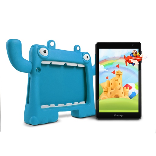 TABLET VORAGO PAD 8 KIDS 8" 4GB 64GB ANDROID 13, QUADCORE 2GHZ, AZUL PAD-8-KIDS-BL 11M DE GARANTIA