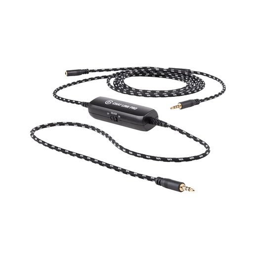 [840006644064] ADAPTADOR DE AUDIO ELGATO CHAT LINK PRO 3.5MM NEGRO 10GBC9901 11M DE GARANTIA