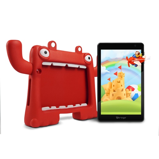 TABLET VORAGO PAD 8 KIDS 8" 4GB 64GB ANDROID 13, QUADCORE 2GHZ, ROJA PAD-8-KIDS-RD 11M DE GARANTIA