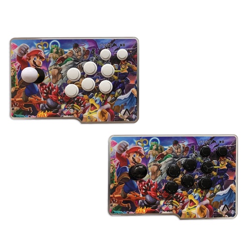 [662987042697] CONSOLA TABLERO AION 1P-M3 MARIO SMASH BROOS DOBLE CON 6600 JUEGOS ARCADE 3D CONEXIÓN WIFI HDMI USB 3M DE GARANTIA