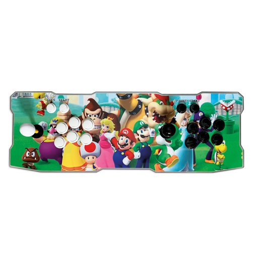 [662987042635] CONSOLA TABLERO AION 2P-M4 MARIO TEAM CON 6600 JUEGOS ARCADE 3D MULTIJUGADOR CONEXION HDMI VGA 3M DE GARANTIA
