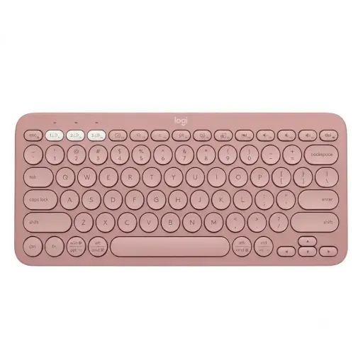 [097855186379] TECLADO LOGITECH PEBBLE KEYS 2 K380S ROSA BLUETOOTH ESP 920-011785 11M DE GARANTIA