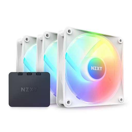 [810074843072] VENTILADOR NZXT F120 RGB CORE TRIPLE PACK BLANCO 3X120MM RF-C12TF-W1 11M DE GARANTIA