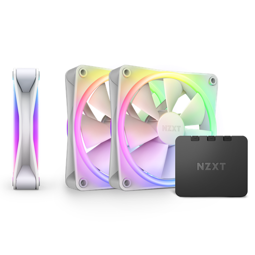 [810074840958] VENTILADOR NZXT F120 RGB DUO TRIPLE PACK BLANCO 3X120MM RF-D12TF-W1 11M DE GARANTIA