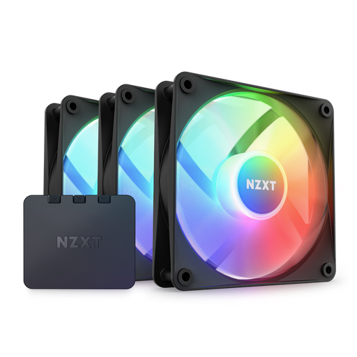 [810074843065] VENTILADOR NZXT F120 RGB CORE TRIPLE PACK NEGRO 3X120MM RF-C12TF-B1 11M DE GARANTIA