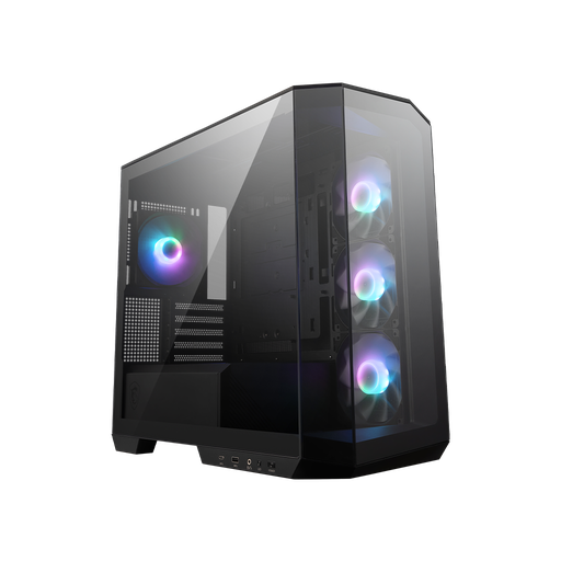 GABINETE MSI PANO M100R NEGRO ARGB M-ATX 4VENT USB-C C/TEMPLADO S/FUENTE MAG PANO M100R PZ 11M DE GARANTIA