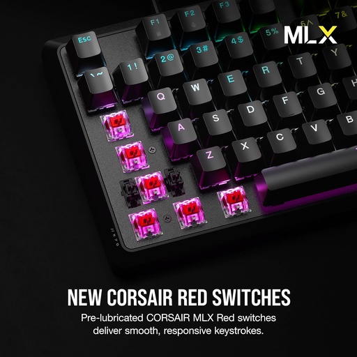 [840006666448] TECLADO CORSAIR K70 CORE RGB SERIES CHERRY MLX RED CH-910971E-SP 11M DE GARANTIA