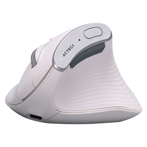 [7506215936217] MOUSE ACTECK ERGONOMICO VIRTUOSO FITT PRO MI770 BLANCO USB/BLUETOOTH AC-936217 3M DE GARANTIA