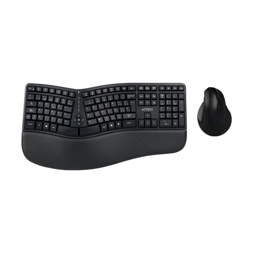 [7506215936248] KIT 2 EN 1 WIFI ACTECK ERGONOMICO VIRTUOS FITT MK770 MULTIMEDIA TEC MOU NEGRO AC-936248 6M DE GARANTIA