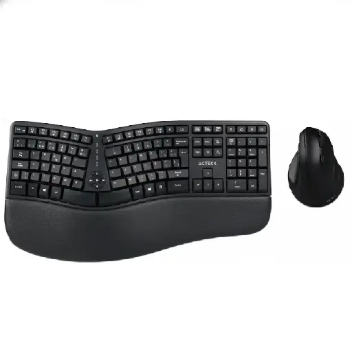 [7506215936248] KIT 2 EN 1 WIFI ACTECK ERGONOMICO VIRTUOS FITT MK770 MULTIMEDIA TEC MOU NEGRO AC-936248 6M DE GARANTIA
