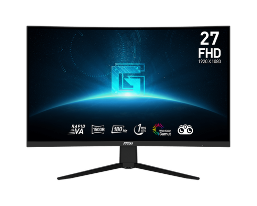 [824142335642] MONITOR MSI 27" GAMING G27C3F 1MS 180HZ FHD CURVO HDMI DP G27C3F 12M DE GARANTIA