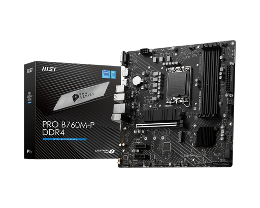 [824142308240] MOTHER INTEL B760M-P MSI PRO LGA1700 4xDDR4 128GB M-ATX 12M DE GARANTIA