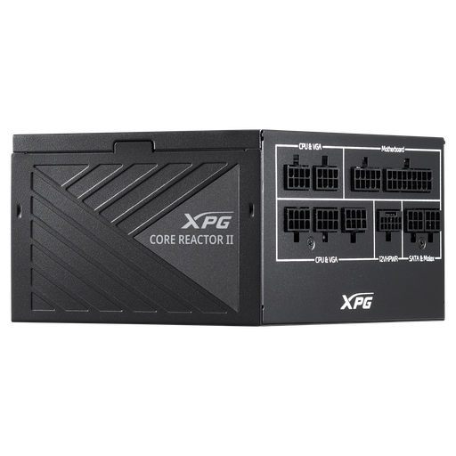 [842243029420] FUENTE ADATA XPG CORE REACTOR II 1000W GOLD PCIE5.0 NEGRO FULL MOD COREREACTORII1000G-BKCUS 11M DE GARANTIA
