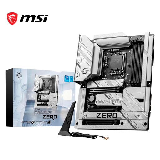 [824142342275] MOTHER INTEL Z790 PROJECT ZERO MSI LGA1700 4xDDR5 256GB ATX 12M DE GARANTIA