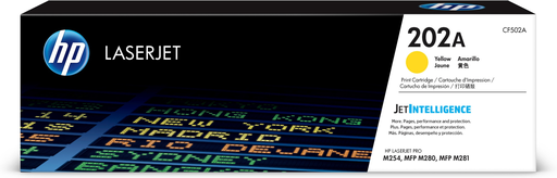 [190781107026] TONER HP 202A AMARILLO 1300 PAGS COM/M254/M280/M254/MFP M281 CF502A SIN GARANTIA
