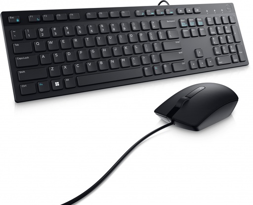 [884116431657] KIT TECLADO Y MOUSE DELL KM300C TEC/ESP ALAMBRICO USB NEGRO 580-AKKW 11M DE GARANTIA