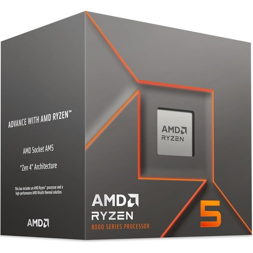 [730143316736] PROCESADOR AMD RYZEN 5 8400F 4.7 GHZ AM5 100-100001591BOX 12M DE GARANTIA
