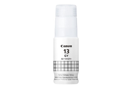 [013803336856] TINTA CANON GI-13GY GRIS COM/G510/G610 PIXMA 4704C001 70ML SIN GARANTIA
