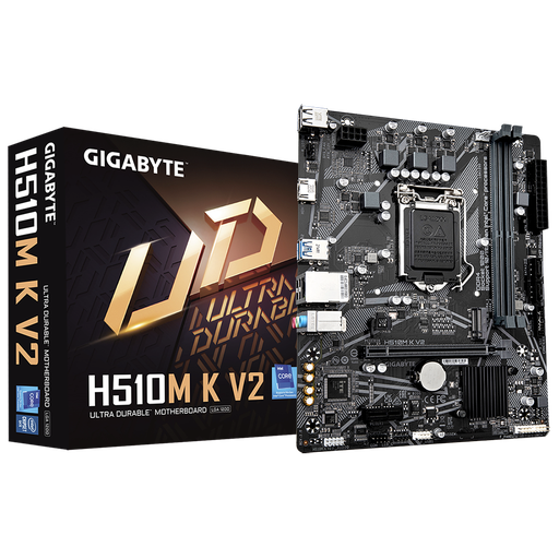 [889523037744] MOTHER INTEL H510M K V2 GIGABYTE LGA1200 2xDDR4 64GB M-ATX 12M DE GARANTIA