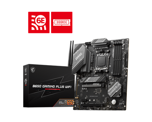 [824142324080] MB MSI B650 GAMING PLUS AMD DDR5 256GB ATX WIFI HDMI DP B650 GAMING PLUS WIFI 12M DE GARANTIA
