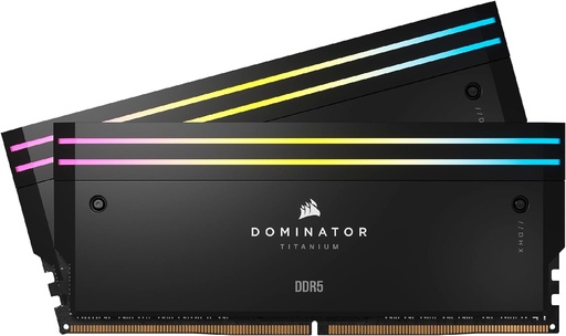 [840006674504] RAM CORSAIR DDR5 DOMINATOR PLATINUM 2X32 64GB 6600 NEGRO RGB CMP64GX5M2X6600C32 1AÑO DE GARANTIA