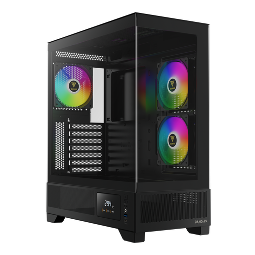 [848475009346] GABINETE GAMDIAS ATLAS M1 NEGRO ATX ARGB S/FUENTE CRISTAL GD-ATLAS M1 11M DE GARANTIA