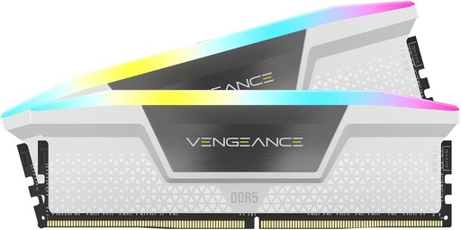 [840006671282] RAM CORSAIR DDR5 VENGEANCE 2X16 32GB 6400 BLANCO RGB CMH32GX5M2B6400C36W 1AÑO DE GARANTIA