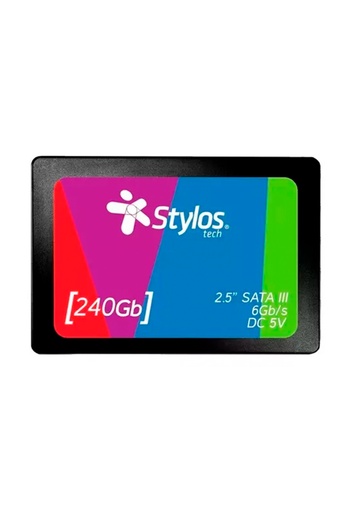 [7503028126705] SSD STYLOS 240GB 2.5 SATA III  STMSSD2B 500MB/S 450MB/s NEGRO 6M DE GARANTIA