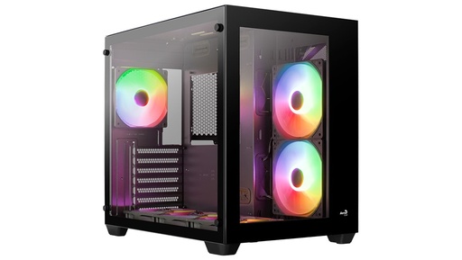 [4711099474110] GABINETE AEROCOOL DRYFT V2 NEGRO RGB ATX S/FUENTE CRISTAL DRYFT-G-BK-V2 11M DE GARANTIA